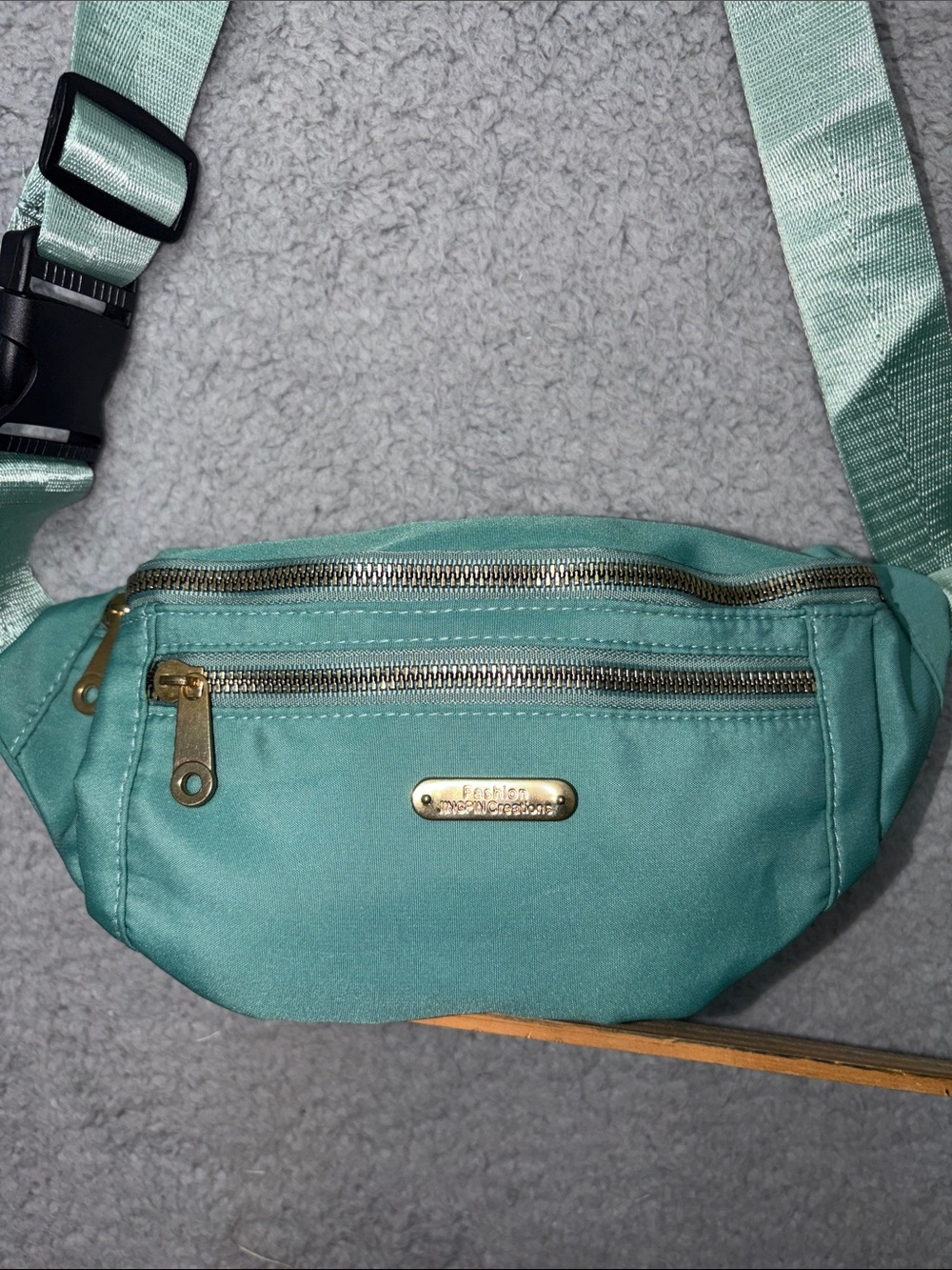 JinPin Creations- Teal Green Women's Crossbody Belt Bag